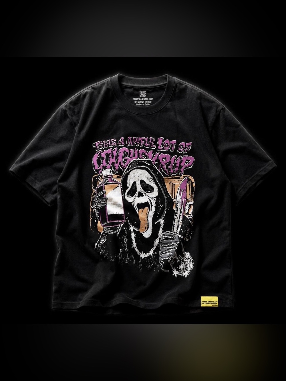 That's A Awful Lot Of Cough Syrup ‘Ghostface Scream’ Tee - Size XL - NWT